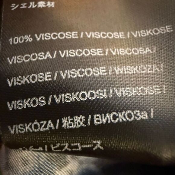 NWT Farm Rio Lily’s Garden Bell Bottom Flare Viscose Floral Pants Size M - Picture 6 of 7